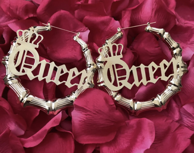 Queen Hoop Earring - Tru Royalty Co.